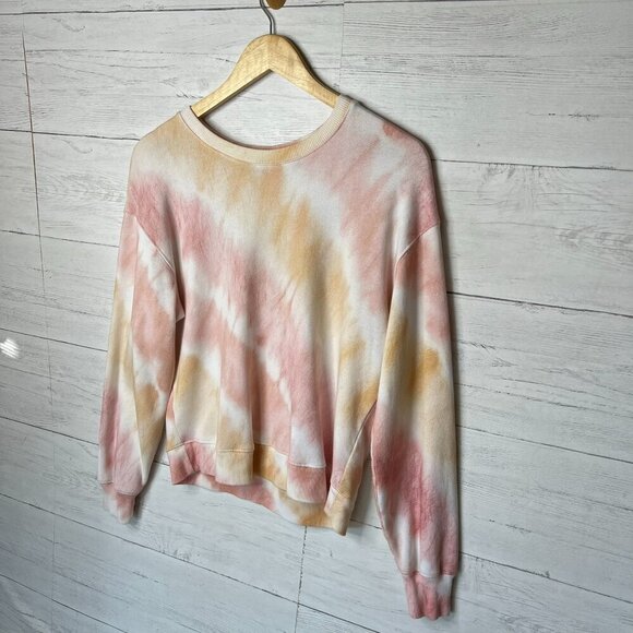 Rails Sweatshirt Womens Size Medium Pink & Orange Ramona Sunset Tie Dye Cotton - Picture 4 of 16